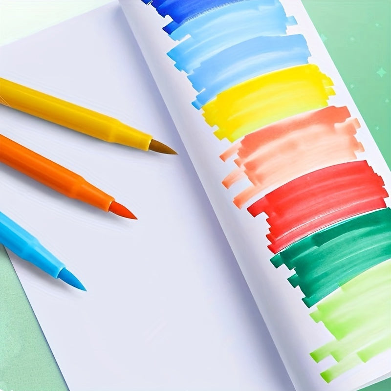 Washable Watercolor Pen Set Available in 12, 24, Or 36 Colors, Ideal for Students' Art, Drawing, And Doodling
