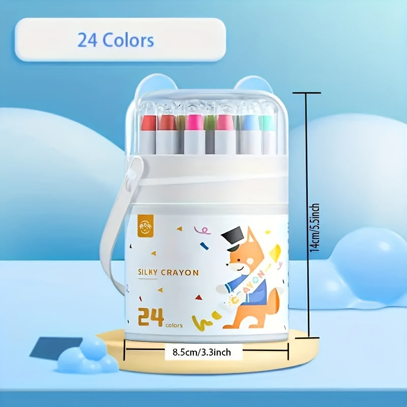 12\u002F24\u002F36\u002F48pcs Crayons • Oil Pastels • Non-Dirty Hands • Washable • Safe