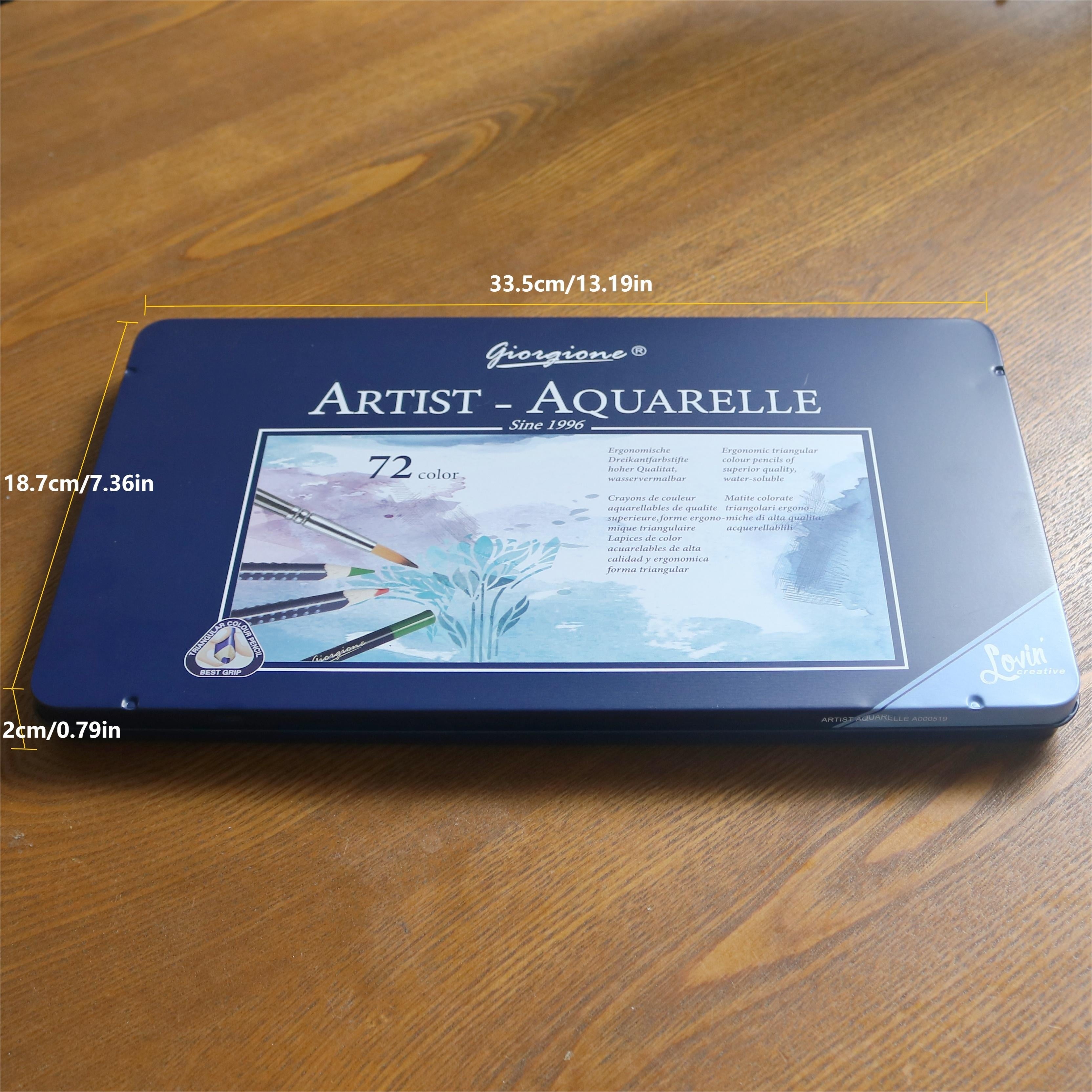 Halloween gifts 1 High-quality Brand Water-based Colored Pencil, Originated In 1996, Bright And Soft Colors, Easy to Color, Water-soluble, Iron Box Packaging, Watercolor Pencils, Perfect Birthday Gift