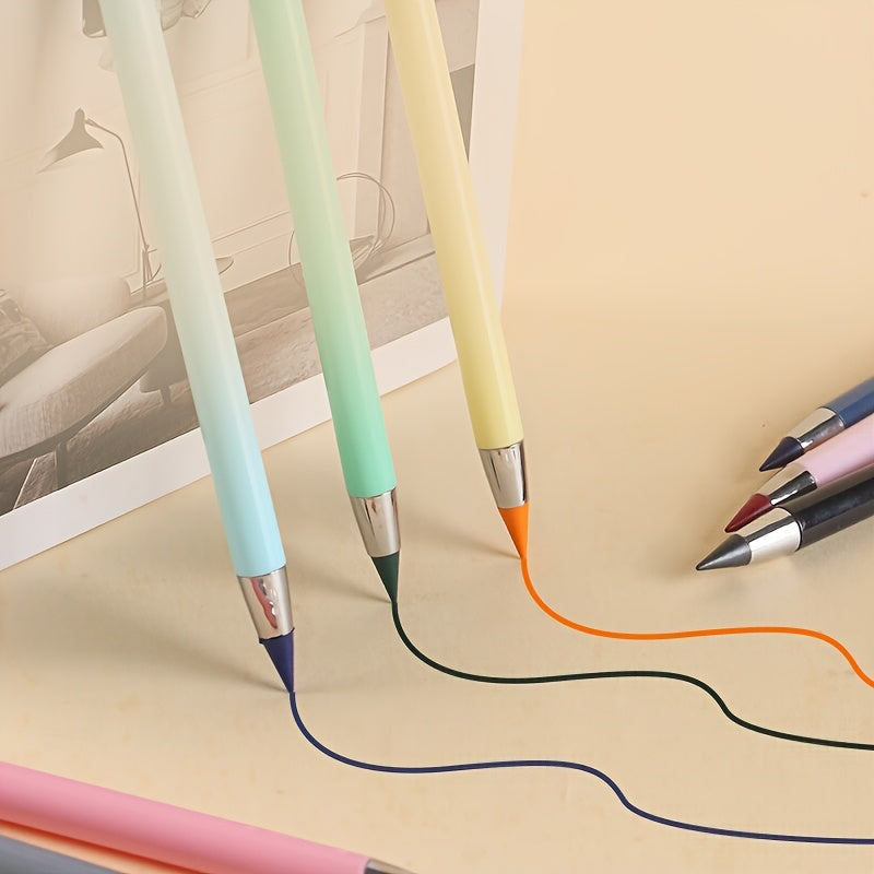 88pcs Set, 22-Color Colored Pencils, Erasable Colored Pencil Set for Long-Lasting Writing, Never-Need-Sharpening Eternal Inkless Pencils for Sketching, Drawing, and School Supplies