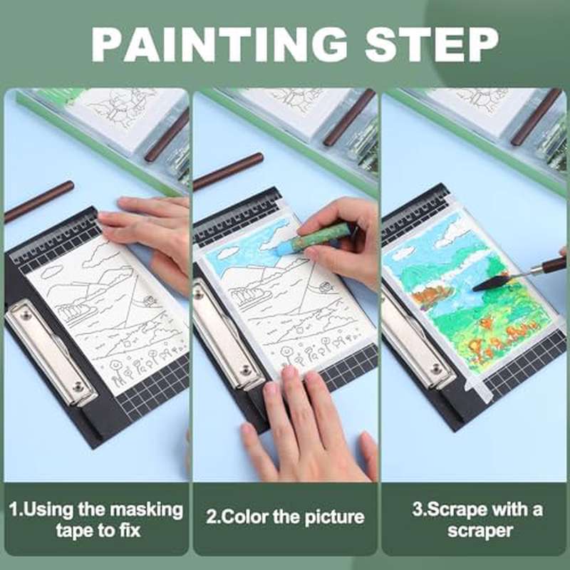 Vibrant Assorted Color Oil Pastels Set | Soft Paint Sticks for Craft, Drawing, Blending, Layering, with Extra Fine Point and Painting Tools