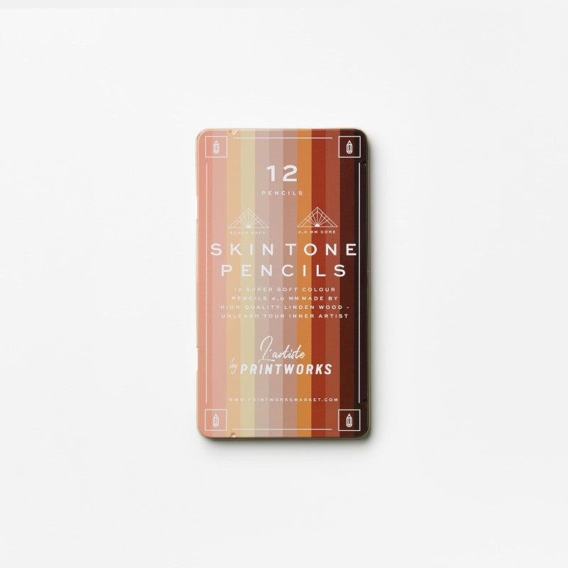 Skin Tone 12 Colour Pencils Pack of 12
