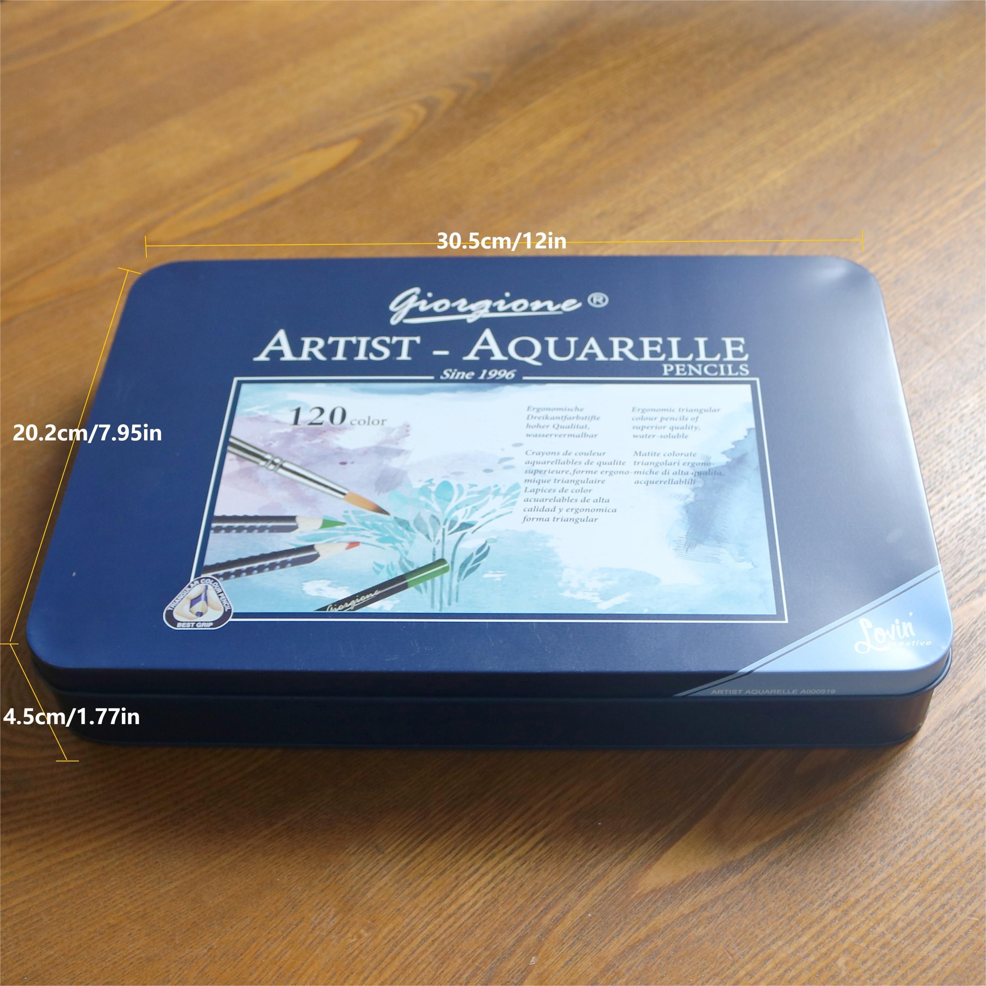 Halloween gifts 1 High-quality Brand Water-based Colored Pencil, Originated In 1996, Bright And Soft Colors, Easy to Color, Water-soluble, Iron Box Packaging, Watercolor Pencils, Perfect Birthday Gift