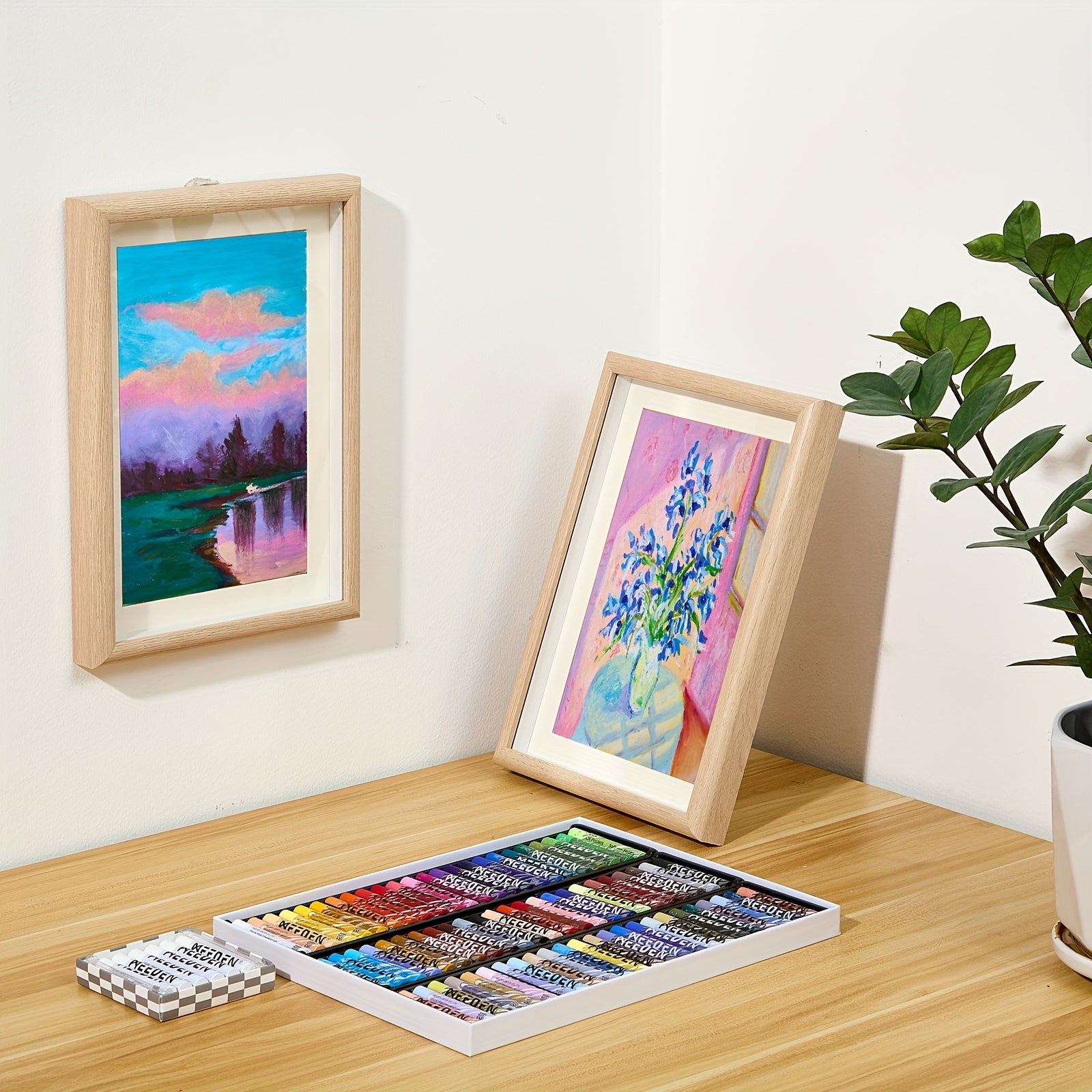 MEEDEN 72-Color Oil Pastel Set | 6 White Oil Pastels, Ultra-Soft Creamy Texture, Blendable & Pigmented for Painting, Drawing, Layering & Shading, for art Supplies for Artists & Beginners