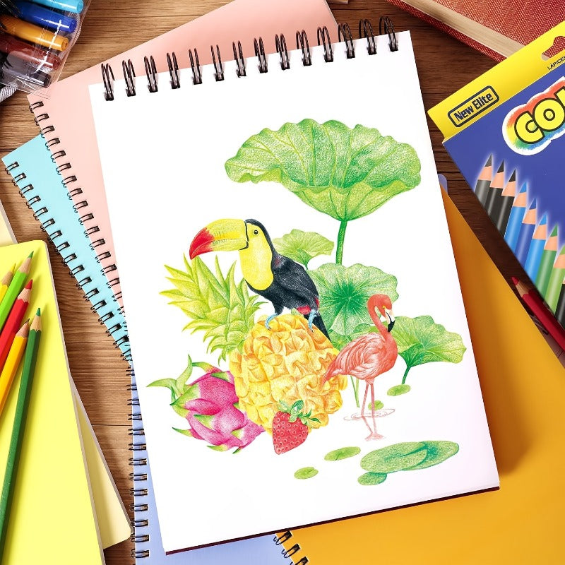 48-color Box of Colored Pencils, High-quality Soft Core Oil-based Pencil Set - Bright and Versatile, Perfect for Artists, Sketching and Illustration Picture Books,