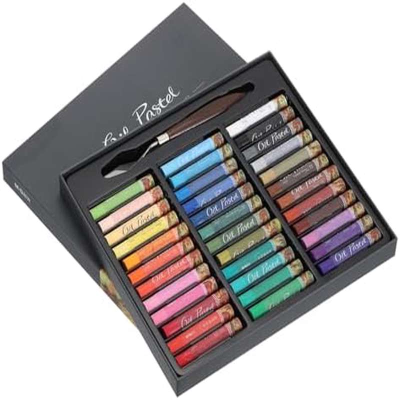 Vibrant Assorted Color Oil Pastels Set | Soft Paint Sticks for Craft, Drawing, Blending, Layering, with Extra Fine Point and Painting Tools