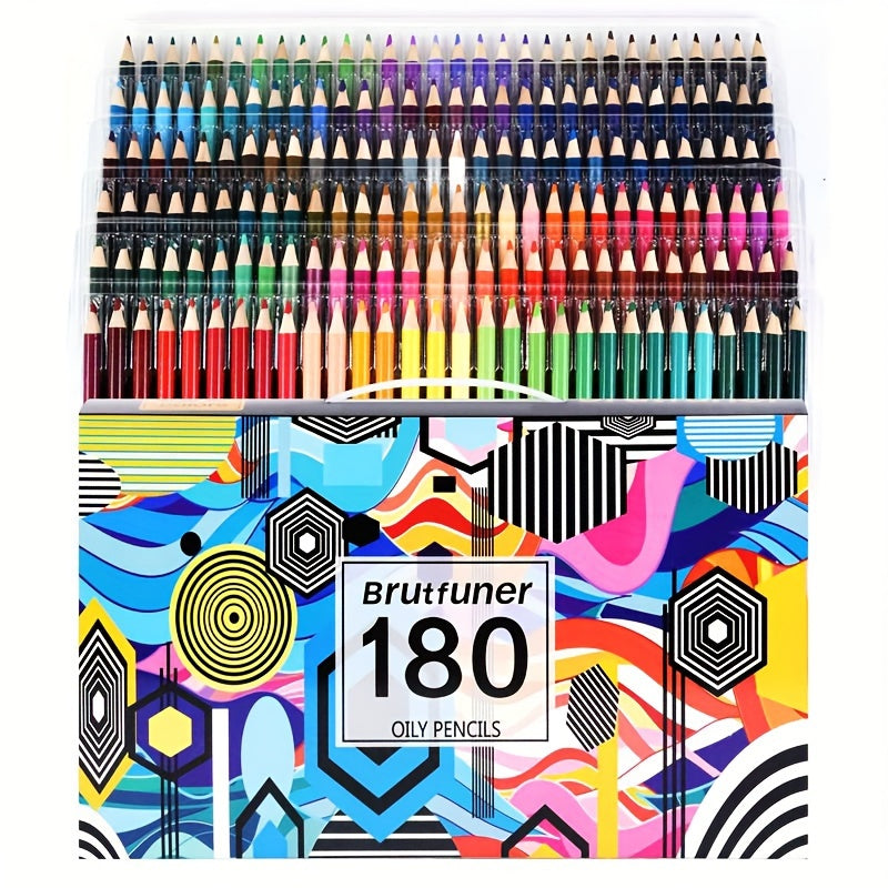 180\u002F120\u002F72\u002F48 Colors Oil-based Colored Pencil Set Professional Painting Graffiti Filling Colored Pencil Art Design School Stationery Art Supplies
