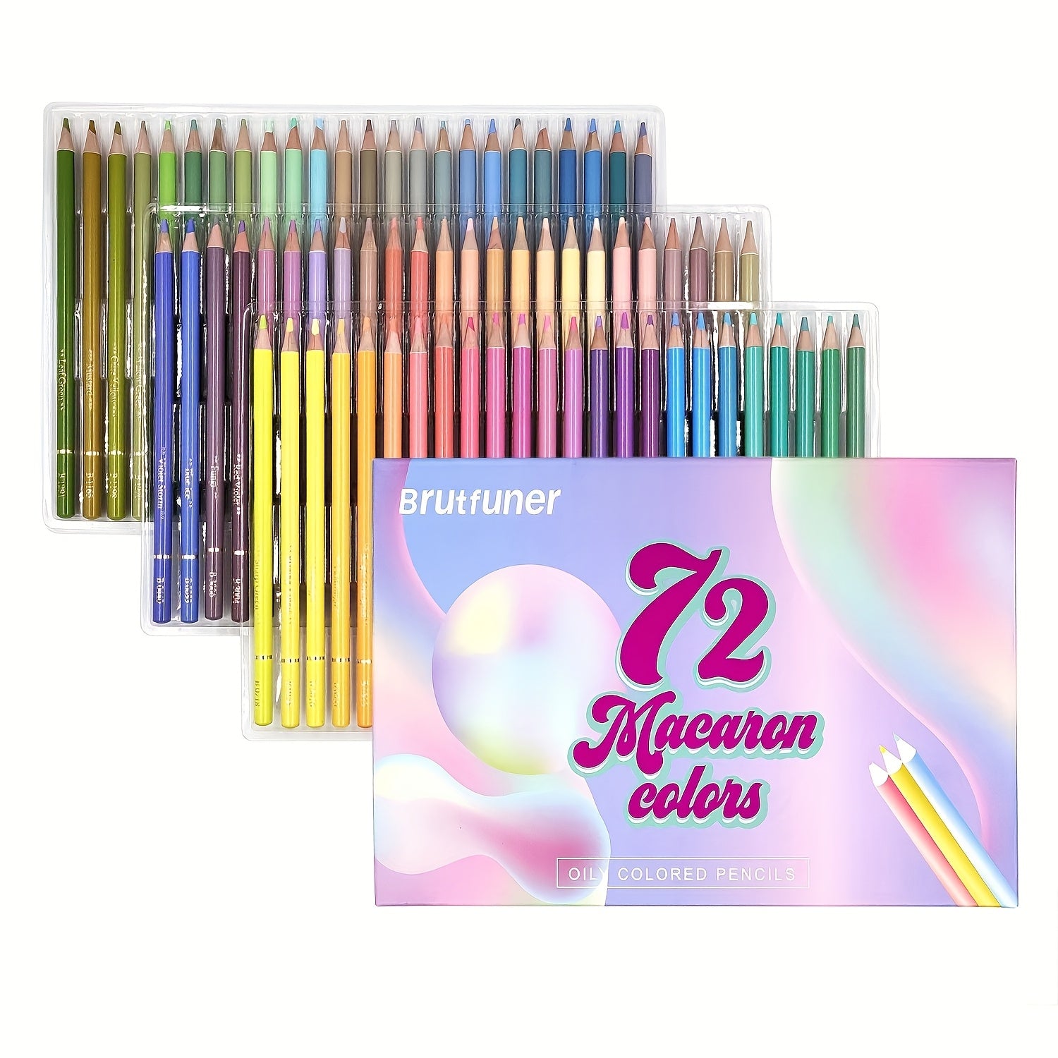 Macaron Pastel Colored Pencils, Set Of 72 Colors, Artists Soft Core, Ideal for Drawing Sketching Shading, Coloring Pencils for Adults Beginners