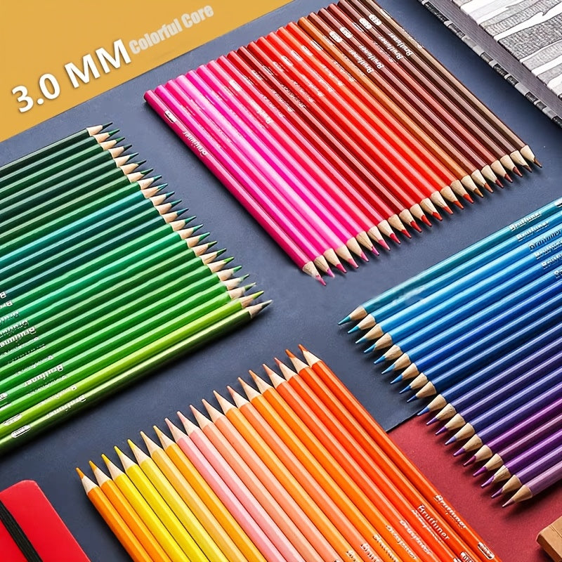 Professional Colored Oil Pencils Set, Watercolor Drawing Pencils, Art Supplies, School Stationery, 48\u002F72\u002F160 Colors, Lead