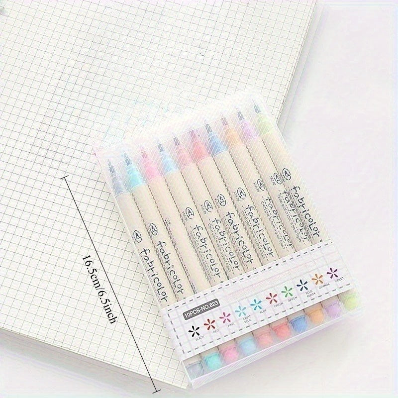 10 Color Watercolor Brush 10 Color Set Watercolor Pen Soft Hair Beauty Brush Comic Calligraphy