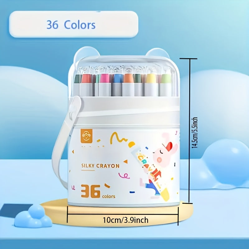 12\u002F24\u002F36\u002F48pcs Crayons • Oil Pastels • Non-Dirty Hands • Washable • Safe