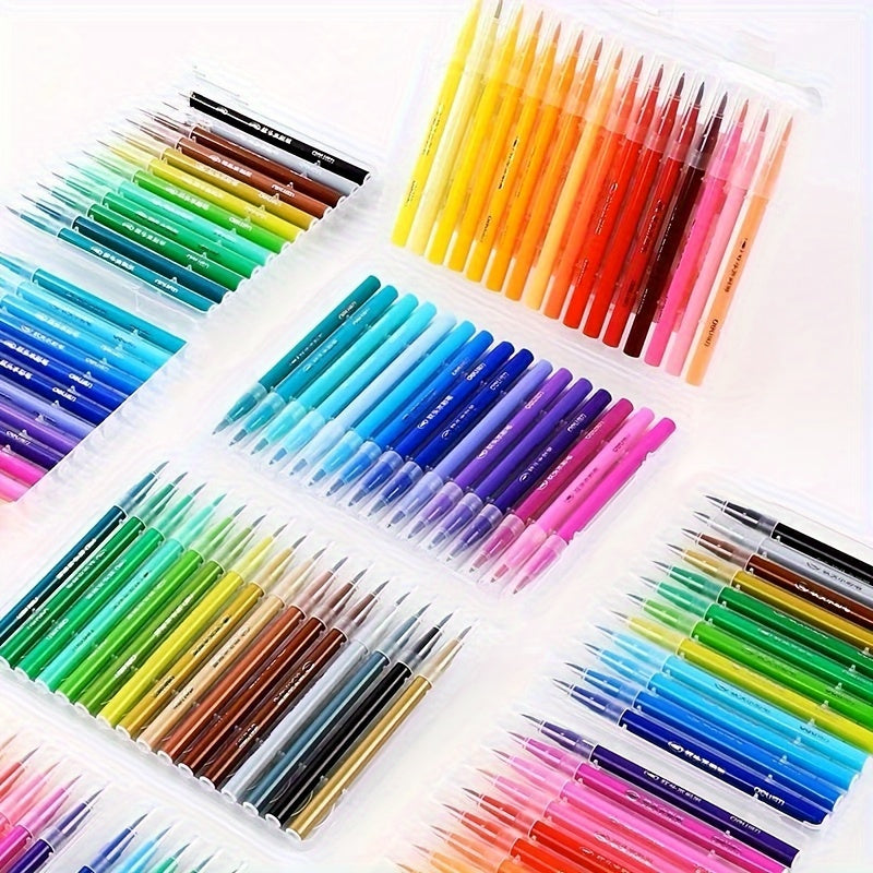 Washable Watercolor Pen Set Available in 12, 24, Or 36 Colors, Ideal for Students' Art, Drawing, And Doodling