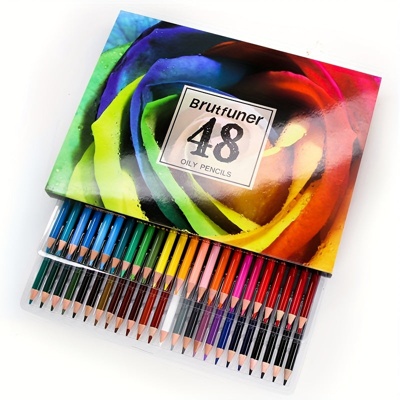 Professional Colored Oil Pencils Set, Watercolor Drawing Pencils, Art Supplies, School Stationery, 48\u002F72\u002F160 Colors, Lead
