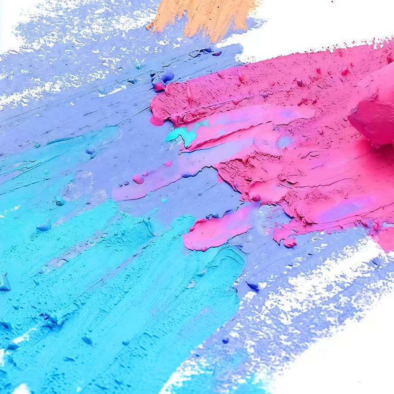 75-Count Soft Oil Pastel Crayons Set with 72 Colors + 3 Classic White - Non-Toxic, Vibrant Creamy Texture for Blending, Layering & Art Painting - Professional Artist-Grade Paper Crayons for Sketching, Oil Painting & Art Projects - Ideal for Artists