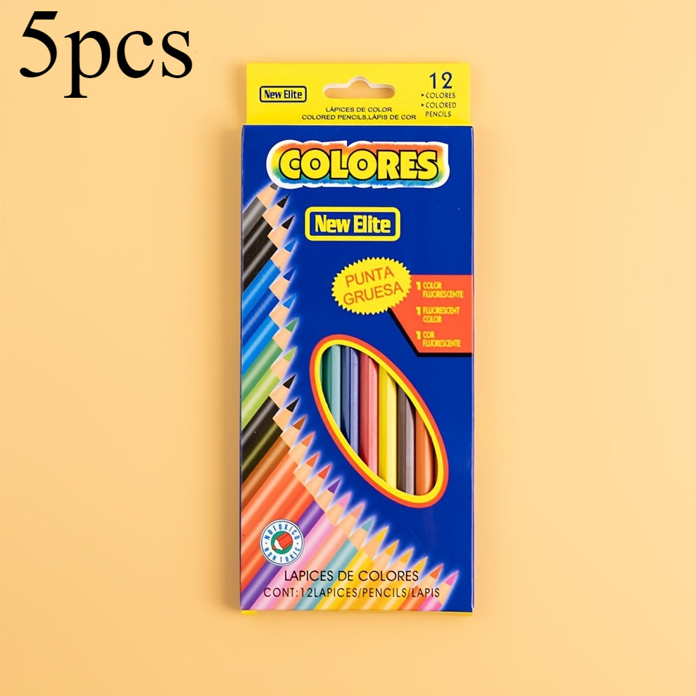 12-color Box Of Colored Pencils, High-quality Soft Core Oil-based Pencil Set - Bright And Versatile, Perfect for Artists, Sketching And Illustration Picture Books,