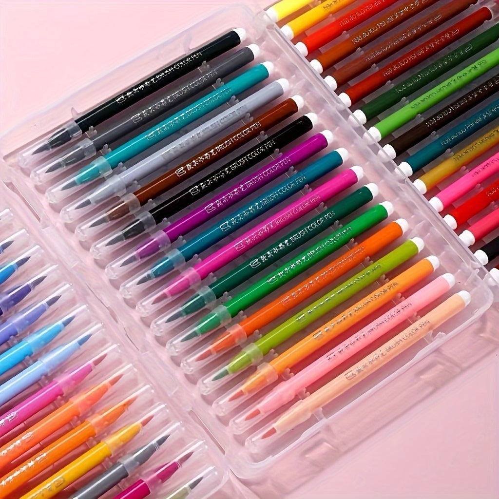 Washable Watercolor Pen Set Available in 12, 24, Or 36 Colors, Ideal for Students' Art, Drawing, And Doodling
