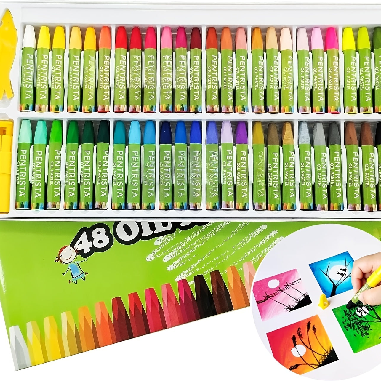 12 Assorted Colors Oil Pastels | Soft Crayons Suitable for Artists, Beginners, Students for Art Painting and Drawing