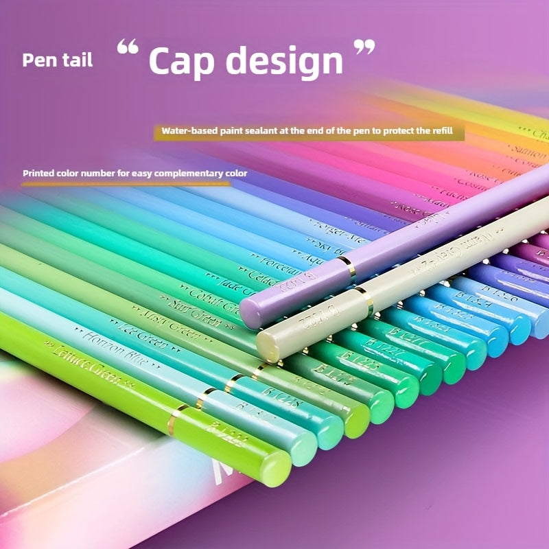 Macaron Pastel Colored Pencils, Set Of 72 Colors, Artists Soft Core, Ideal for Drawing Sketching Shading, Coloring Pencils for Adults Beginners