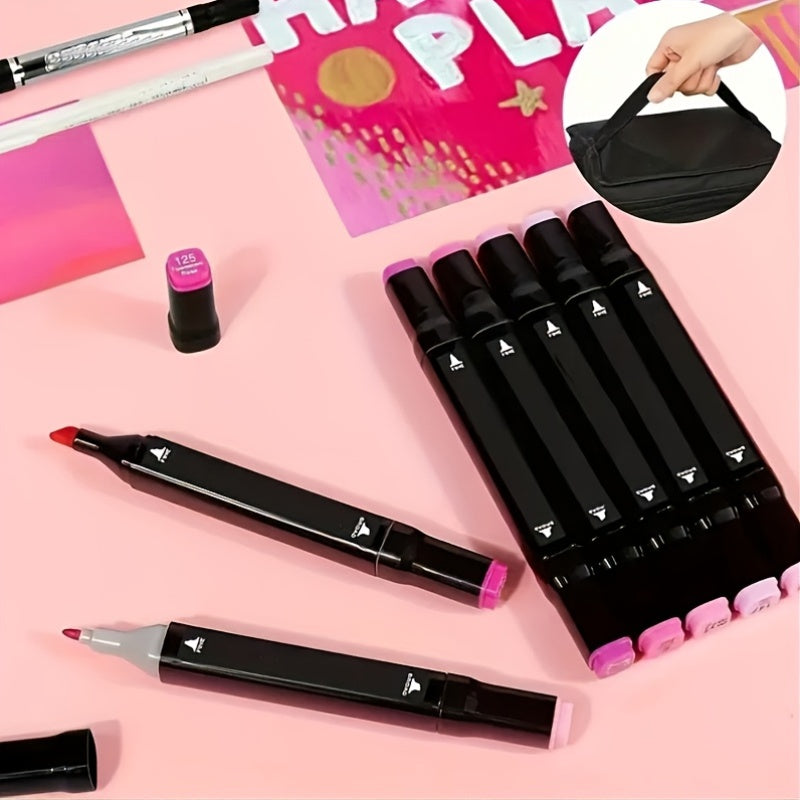 30-Color Dual-Tip Watercolor Marker Set, Anime Paint Pen for Drawing and Outlining, Multi-Purpose Art Highlighters – Perfect Gift Idea for Halloween & Christmas