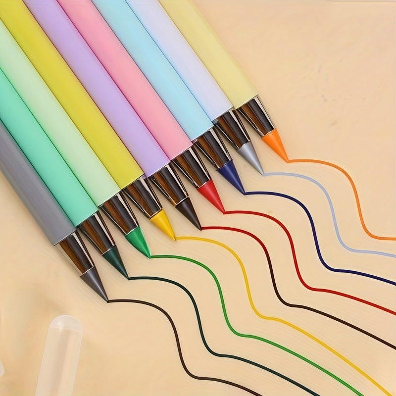 88pcs Set, 22-Color Colored Pencils, Erasable Colored Pencil Set for Long-Lasting Writing, Never-Need-Sharpening Eternal Inkless Pencils for Sketching, Drawing, and School Supplies