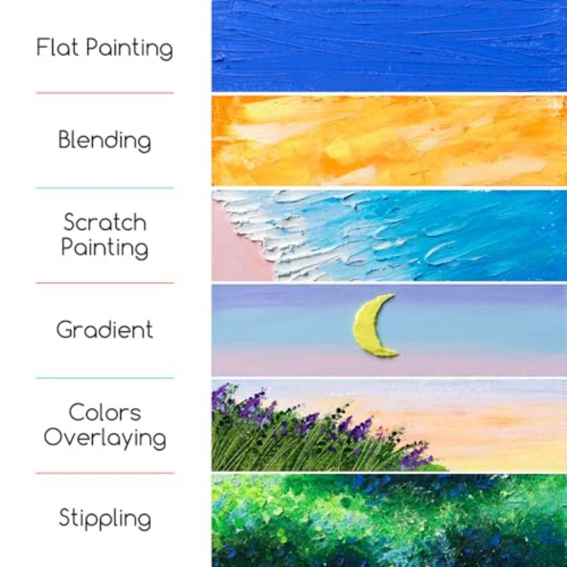 72 Vibrant Colors Soft Oil Pastels Set | Smooth Oil Pastel Crayons for Art Supplies, Painting, Drawing, Blending, Layering, Shading - Plastic Material, Chemical-Free