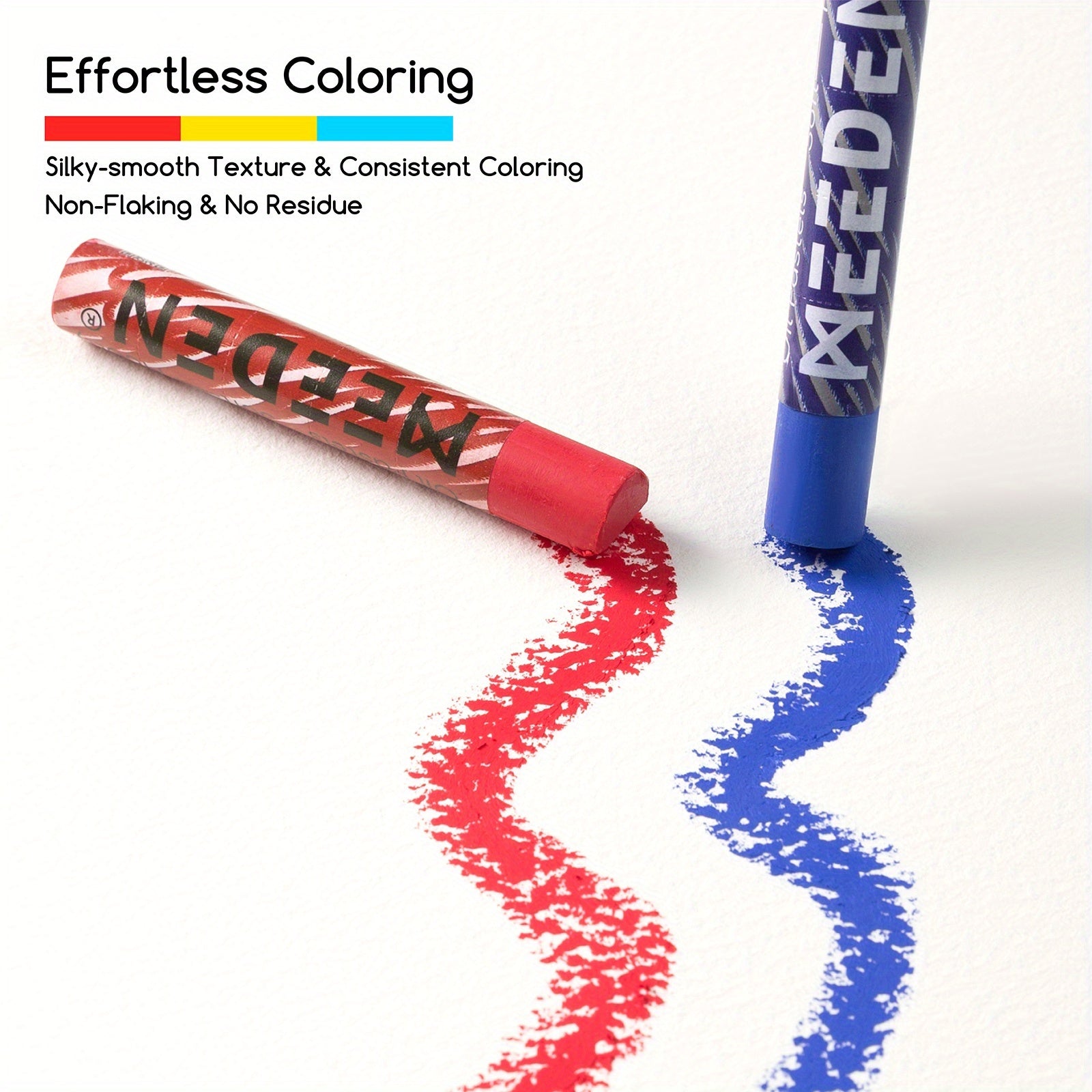 MEEDEN 72-Color Oil Pastel Set | 6 White Oil Pastels, Ultra-Soft Creamy Texture, Blendable & Pigmented for Painting, Drawing, Layering & Shading, for art Supplies for Artists & Beginners