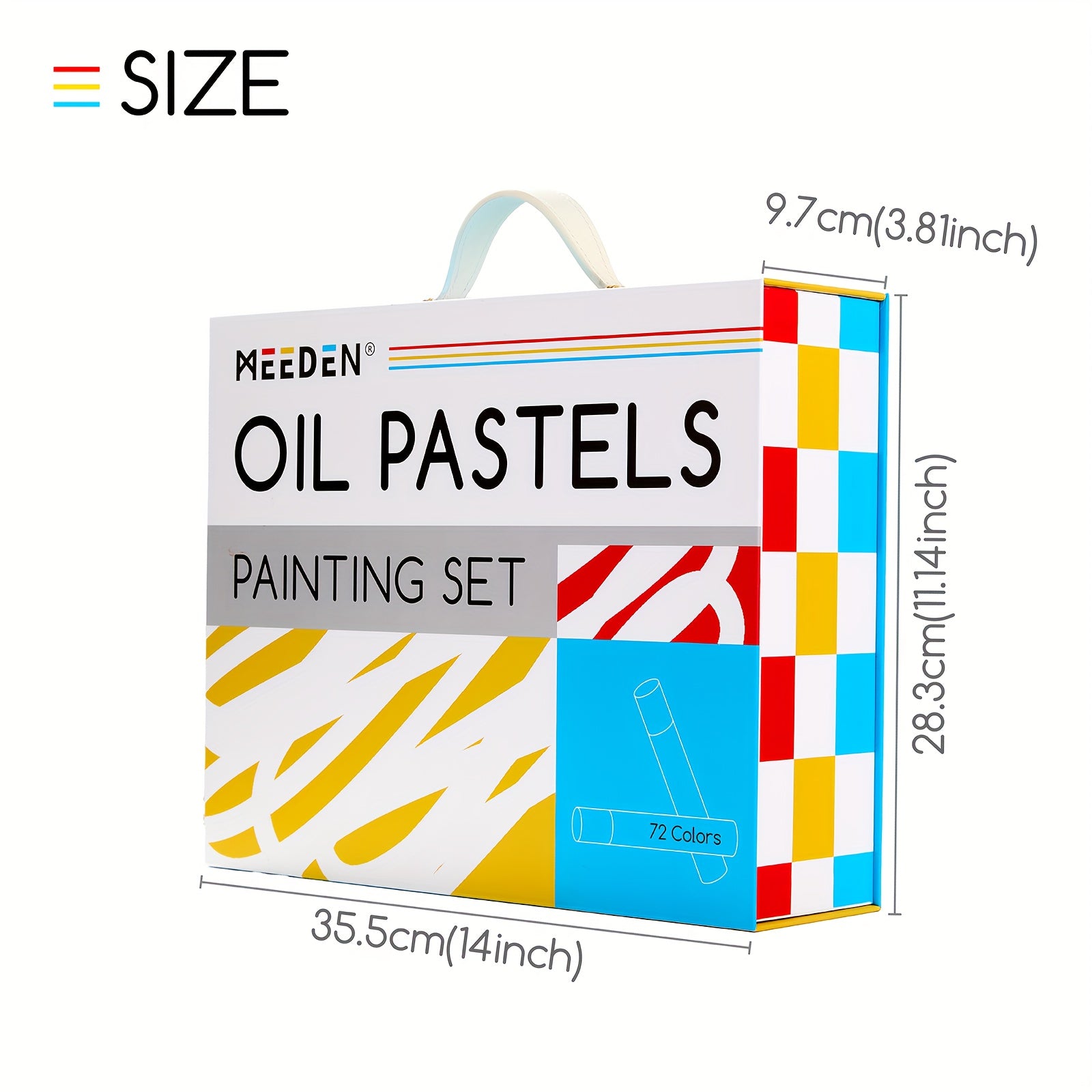 MEEDEN 72-Color Oil Pastel Set | 6 White Oil Pastels, Ultra-Soft Creamy Texture, Blendable & Pigmented for Painting, Drawing, Layering & Shading, for art Supplies for Artists & Beginners